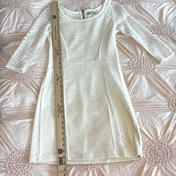 Anthropologie Bordeaux Floral Embroidered Mini Dress - Picture 10 of 15